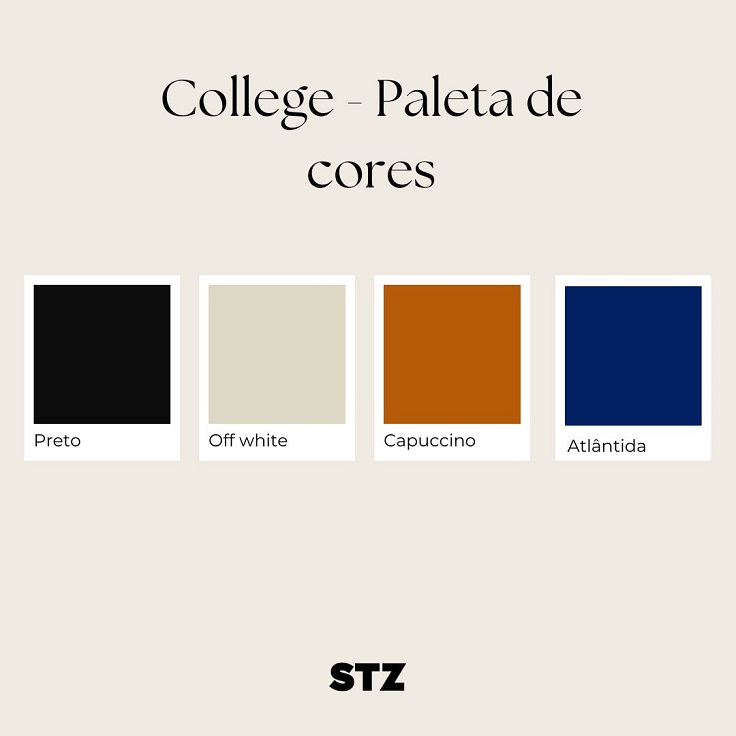 Paleta de cores da estética College