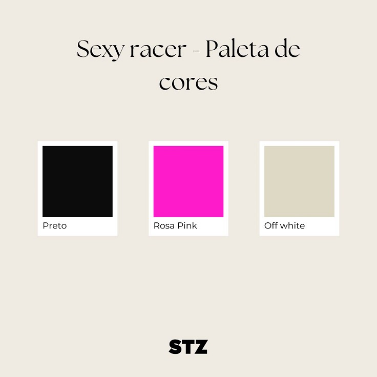 Paleta de cores da estética Sexy Racer